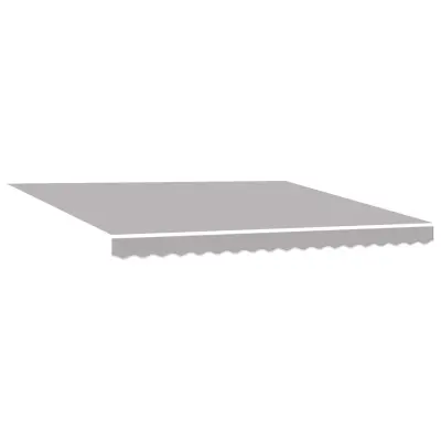 vidaXL Nadomestno platno za tendo Svetlo siva 400 × 350 cm Platno
