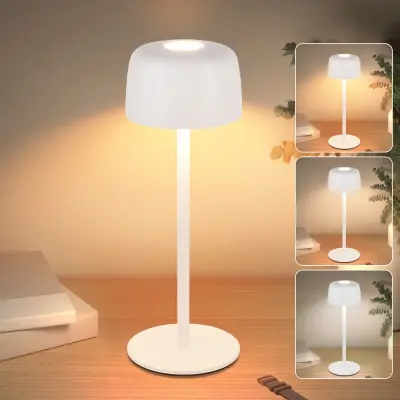 Brezžična LED namizna svetilka na dotik z možnostjo zatemnitve, 3 barvne temperature, polnilna baterija USB