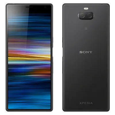 Obnovljeno - znaki rabe - Ecofone Xperia 10 Plus 4G crn 64 GB 4 GB ram