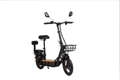Električni skuter za odrasle KuKirin C1 Pro, motor 500 W, baterija 48 V 26 Ah, 14-palčne pnevmatike, največji doseg 100 km, pedali iz masivnega les