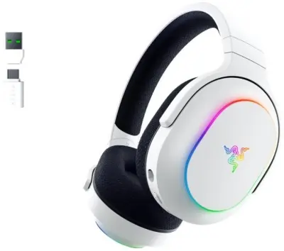 Slušalke Razer Barracuda X Chroma Wireless, bele