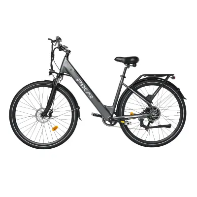 Električno kolo Pixar City1, za vožnjo na delo, 36V 250W 10,4Ah, sivo