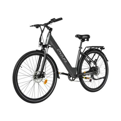 Električno kolo Pixar City1, za vožnjo na delo, 36V 250W 10,4Ah, črno