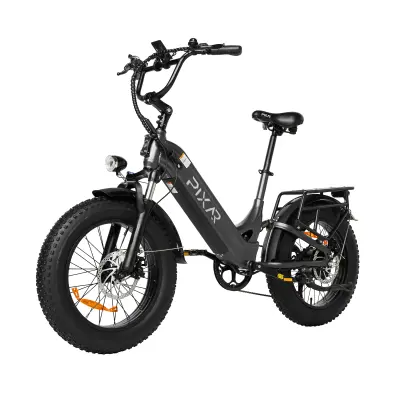 Gorsko električno kolo z debelimi pnevmatikami PIXAR Ride 1, sivo