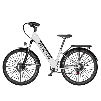 Mestno električno kolo PIXAR Cruiser, 27,5", 250 W 36 V 12,8 Ah, belo