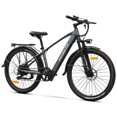 Hedatx TX1 električno kolo za odrasle, 500 W motor, 48 V 9,6 Ah baterija, električno gorsko kolo, električno kolo s 26-palčnimi pnevmatikami
