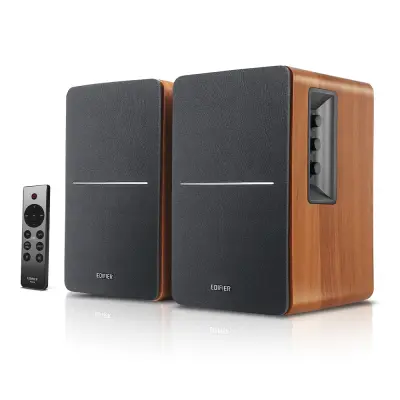 Obnovljeno - kot novo - Edifier R1280DBs Aktivni Bluetooth zvočniki: 2.0 Studio Monitor, optični vhod, 42W RMS, izhod za subwoofer, zrnat les