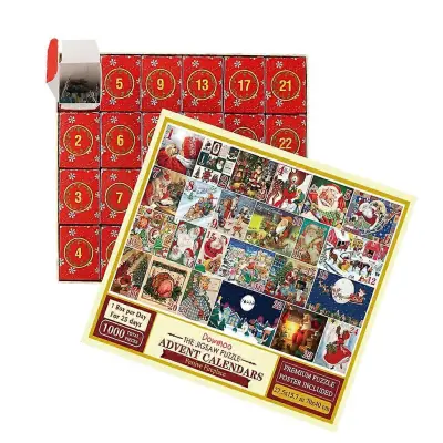 Otroci Odrasli Adventni koledar Puzzle Božična darila Vesel božič Srečno novo leto