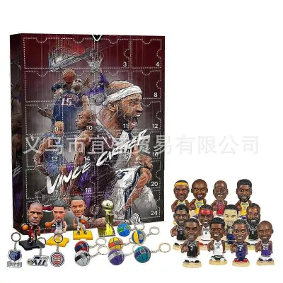 Adventni koledar Basketball blind box NBA basket blind box zvezda blind box okraski dekoracija domačega vrta blind box Hall of Fame