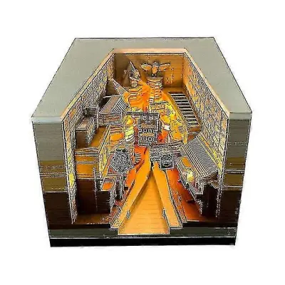 Block 3d Notepad 3d Calendar 2025 Sakura Treehouse Namizni koledar z lučkami Paper Art 3d Notes Block Christmas Gift (dp) -xx - MXBC