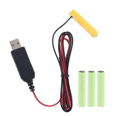 LR03 AAA Baterija Eliminator USB Napajalni Kabel Zamenjajte 1 do 4 kosov AAA Baterije Za Električno Igračo Svetilka Ura LED