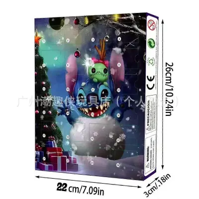 Božični adventni koledar Lilo & Stitch Blind Box 24-dnevno odštevanje