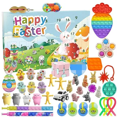 Fidget Toys Pack Set Pack Božični adventni koledar Antistres Relief Figet Toy Kit Blind Box Kids Otroško darilo