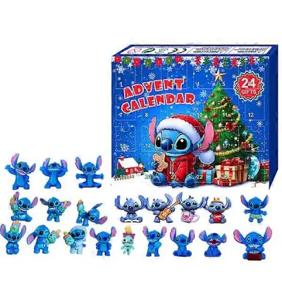 Stitch figure Igrače Božični adventni koledar Odštevalnik Adventni koledar Otroci Fantje Dekleta Božično darilo Presenečenje Škatla za slepe