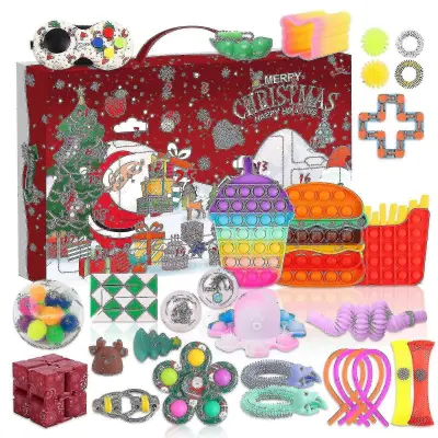 Darilo za božični adventni koledar Fidget Toys 24 Days Pack Set Komplet proti stresu Stress Relief Fidget Toy Blind Box Kids