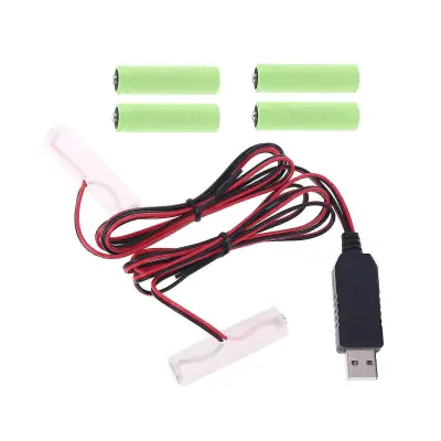 4,5 V AA AAA baterija USB napajalni kabel lahko nadomesti 3 kos AA AAA 1,5 V baterijo za božično LED luč Walkie Talkie