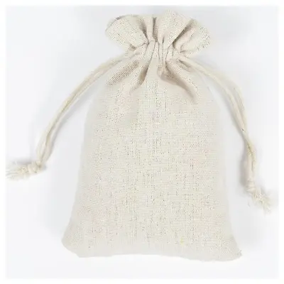 Paket 30 bombažnih vrečk 8 X 10 cm z vrvico za večkratno uporabo, majhnih bombažnih vrečk, darilnih vrečk za poročno zabavo Diy Craft Christmas