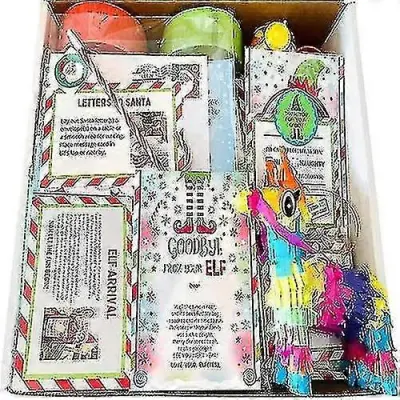 2025 Elf Props Kit 24 Days of Christmas Activities Countdown Otroško darilo [znižano!!!napredna kakovost]-yvan