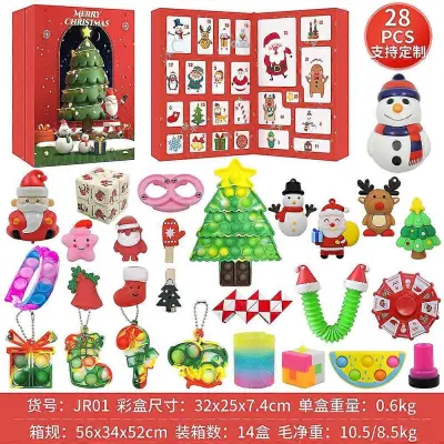 Fidget Gift Božični adventni koledar za otroke Božični adventni koledarji Fidget Box Sensory Fidget darilni set za božično zabavo