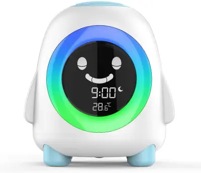 SlumberPal: Ultimate Sleep Trainer, Otroška budilka &amp; Nočna lučka, zabaven in varen dodatek k spalnici vašega otroka