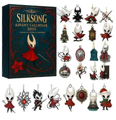 Akrilni obesek za dekoracijo božičnega drevesa Hollow Knight Silksong Advent Holiday Blind Box