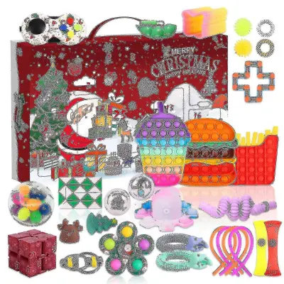 Darilo za božični adventni koledar Fidget Toys 24 Days Pack Set Komplet proti stresu Stress Relief Fidget Toy Blind Box Kids