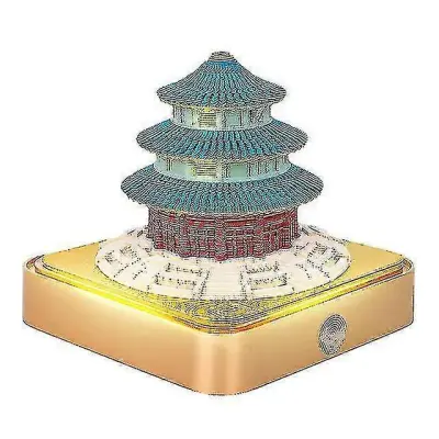 Block 3d Notepad 3d Calendar 2025 Sakura Treehouse Namizni koledar z lučkami Paper Art 3d Notes Block Christmas Gift (dp) -xx - MXBC