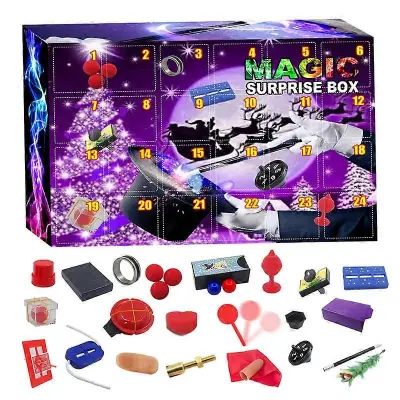 2025 Božični adventni koledar 24-dnevni odštevalnik Magic Sensory Fidget Toys Set Darilne škatle Sobna dekoracija za otroke