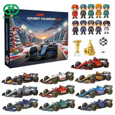 F1 Adventni odštevalnik, festivalski koledar, slepa škatla, okras za božično drevo, akrilni obesek