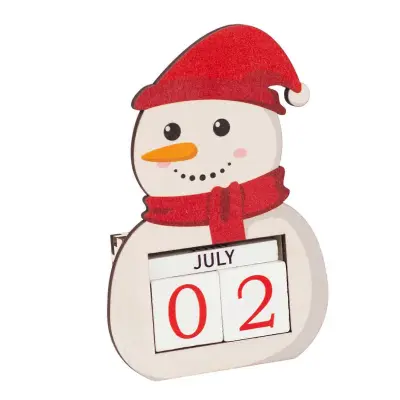 Božični adventni koledar, okraski, lesena hiša božička snežaka, odštevalni koledar, dekoracija za spalnico, dnevno sobo, vrt, notranjo/zunanjo