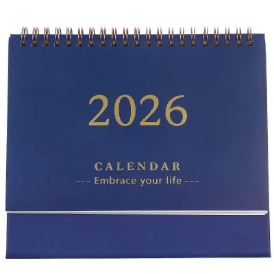 Majhen namizni koledar 2025-2026: namizni novoletni koledar Mini stoječi preklopni planer za dom in pisarniške potrebščine