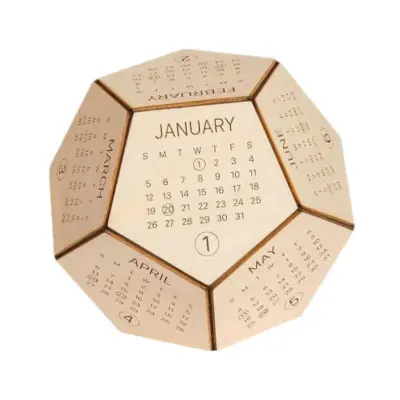 Namizni koledar Dodecahedron Cube za moške sodelavce, moške, šefe, moške zaposlene