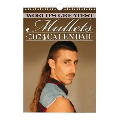 2025 Stenski koledar World's Greatest Mullets Art Moon Calendar Visljivi stenski - SNNGV