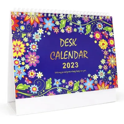 Namizni koledar 2025, mesečni stoječi preklopni namizni koledar od januarja, bloki za novo leto in božič