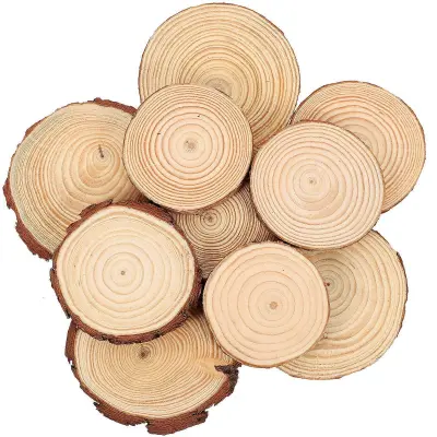 Rjavi leseni obeski za ključe za dekoracijo, lahki, prenosni in trpežni, 10 kosov