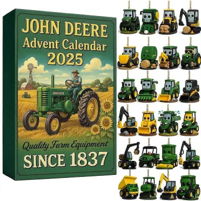 24-dnevni *John Deere adventni koledar 2025 traktorska žaluzija, božično darilo