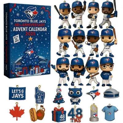 Major League Baseball Team Spominski akrilni obesek Božična škatla za žaluzije Adventni okras za božično drevo
