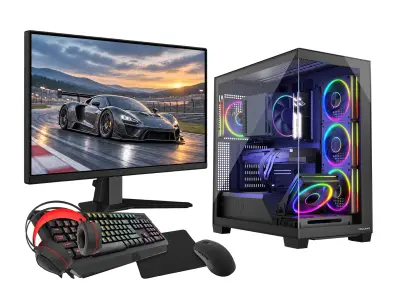 VIST Stellar Ryzen 7 5700X RTX 5060 32GB SSD 1TB WIFI LCD 24 180Hz W11