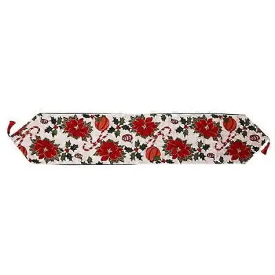 1. božični namizni tekač 180 x 35cmFlowers, Praznični božič