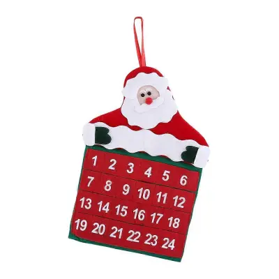 Božični dekor Žepi iz blaga Vesel božič Božiček Oče Adventni koledar Odštevalnik Ornament