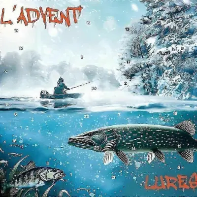 Ribiški adventni koledar, ribiška vaba za božič
