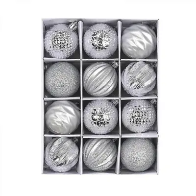 Baubles, plastični okraski za božično drevo, nezlomljive mini viseče božične kroglice za božič, poroka, novoletna dekoracija za domače zabave