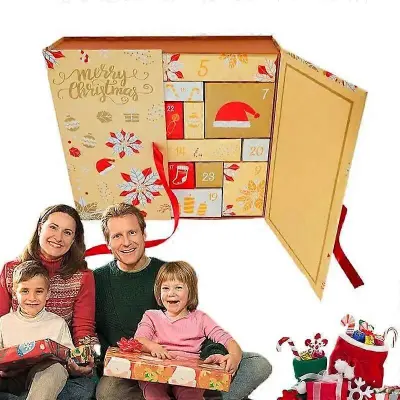 Škatle za adventni koledar Božič 24-dnevno odštevanje do božiča Darilne škatle Navidad Novoletni okraski za otroke odrasle Božični dom