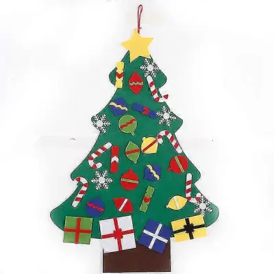Adventni koledar iz blaga, božični viseči obesek, božični okraski iz klobučevine, diy adventni koledarji, božična dekoracija, božič