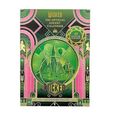 2024 WICKED the Musical božični adventni koledar, škatla za odštevanje 25 dni božiča