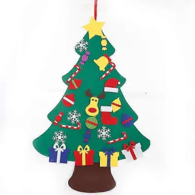 Adventni koledar iz blaga, božični viseči obesek, božični okraski iz klobučevine, diy adventni koledarji, božična dekoracija, božič
