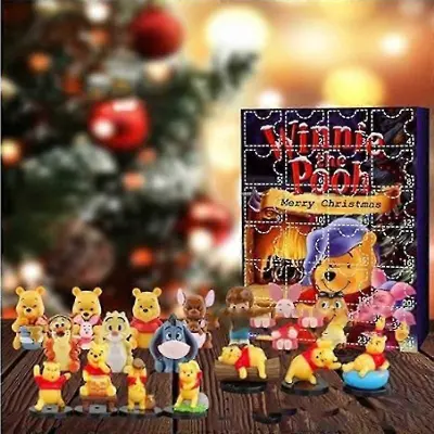 2023 božični adventni koledar Winnie the Pooh figura lutka dekoracija božič 24 dni odštevanje presenečenje slepa škatla darila za otroke odrasl