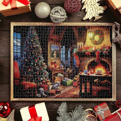 Božična sestavljanka 24 škatel 1000 kosov sestavljanke Odštevanje do božiča za odrasle Otroke Adventni koledar 2023 Puzzle