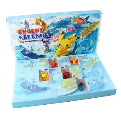 24-dnevno odštevanje do božiča Blind Box Igrača Dirkalni avto Harry Potter Pok  mon Božični adventni koledar