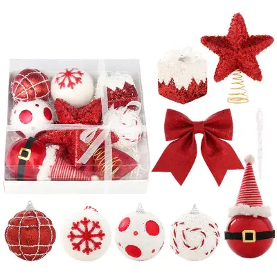 Božični kroglični okraski za božično drevo Decoraion Baubles Nerazbite kroglice Viseči okraski za božične počitnice